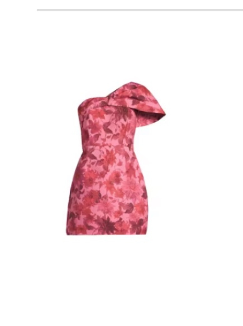 Sachin + Babi Sunset Pink Dalia Multi One-Shoulder Mini Cocktail Dress